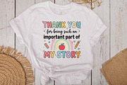 Thank You Teacher Sublimation PNG, a Seasonal Illustration by DreamPrint404 (Thumbnail 4 of 6)