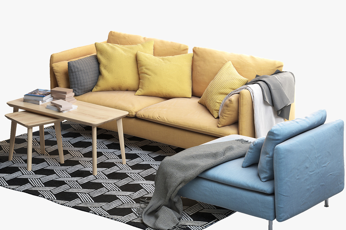 6 sofa set 3d model, a Furniture 3D Model by 3dmitruk (Photo 50 of 61)