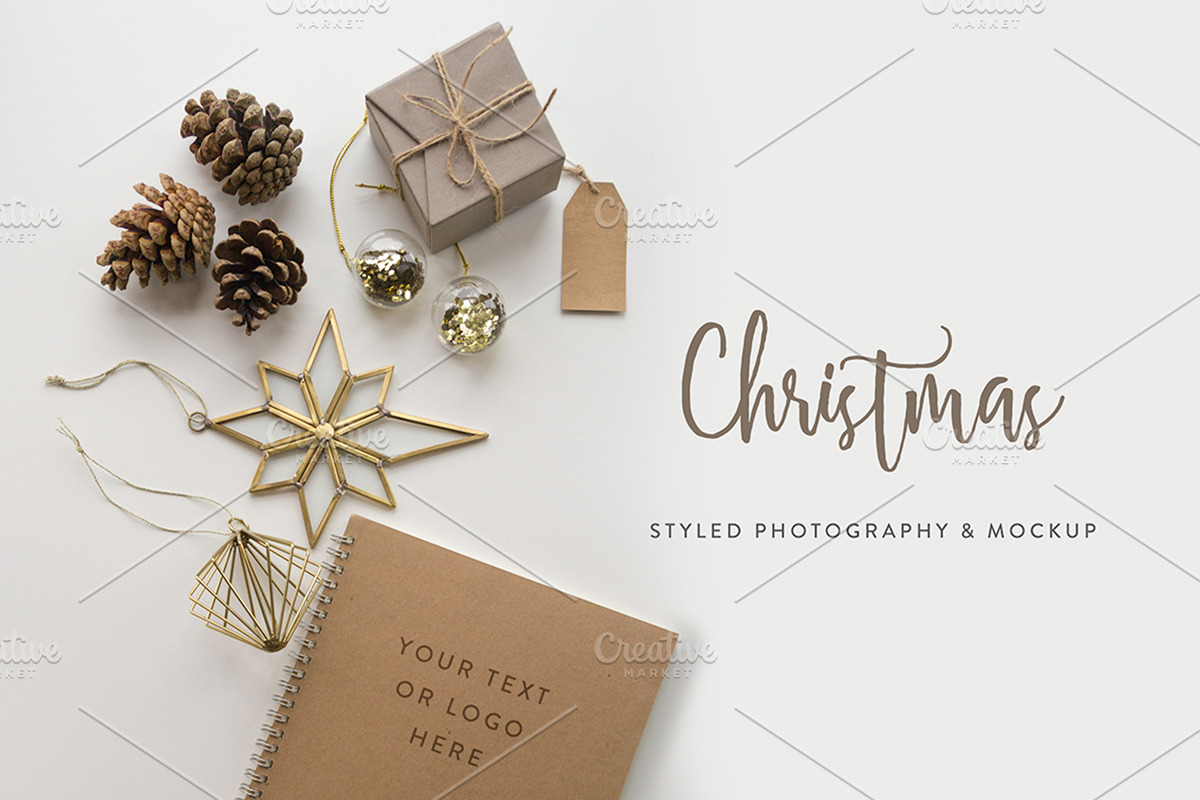 Christmas Styled Photo Bundle #01, an iPad Mockup by GT Studio (Photo 4 of 7)
