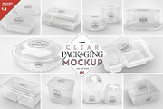 01 Clear Container Packaging Mockups, a Cups & Container Mockup by INCDesign (Thumbnail 1 of 24)