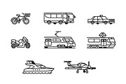 Passenger transport. Icons set, a Transportation Illustration by WINS Doodle shop (Thumbnail 6 of 10)