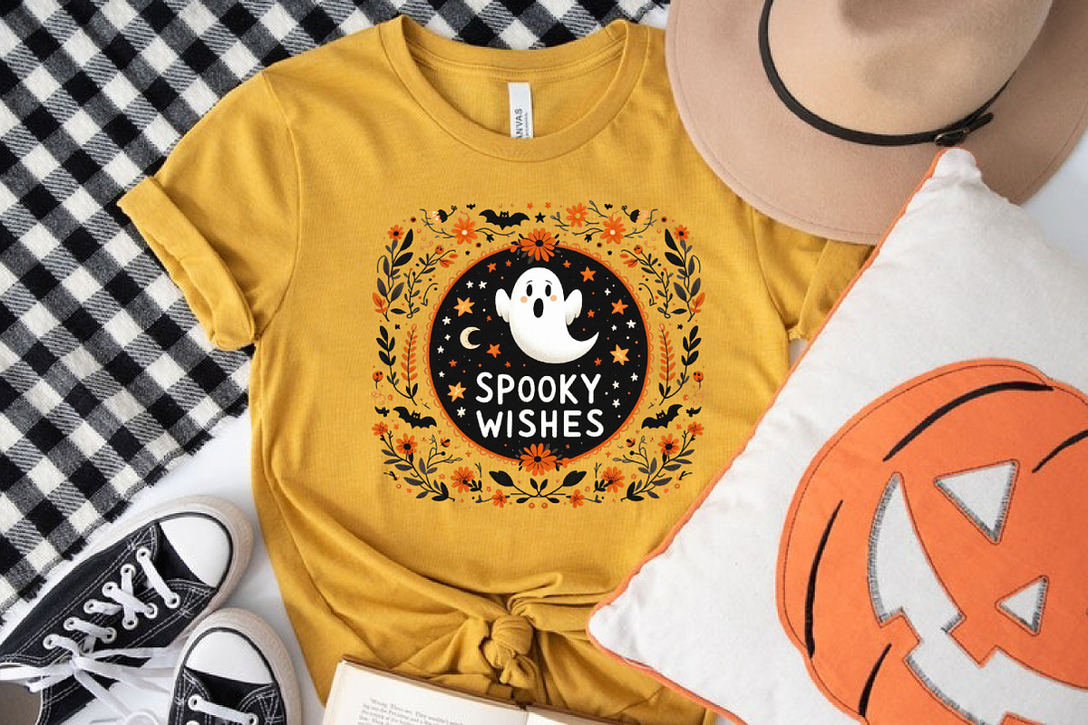 Spooky Wishes, Cute Halloween Ghost, an Illustration by Libby Wishes (Photo 5 of 6)