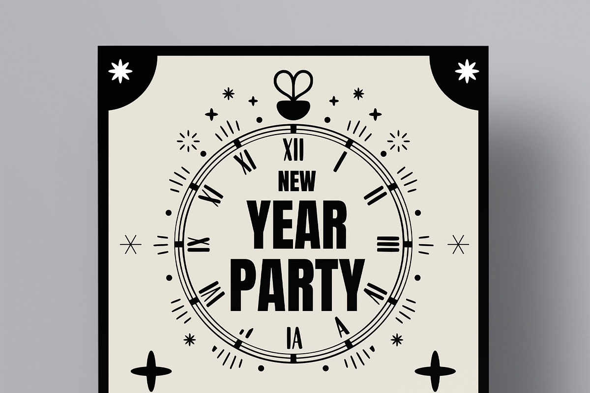 New Year Party Invitation Poster, a Brochure Template by MightyDesign (Photo 4 of 8)
