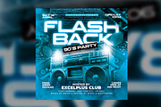Retro 90s Party Flyer, a Flyer Template by RTXdesinger99 (Thumbnail 2 of 3)