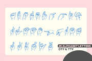 ASL SVG Bundle Sublimation Sign Font, an Education Illustration by InkCloudDesign (Thumbnail 16 of 23)