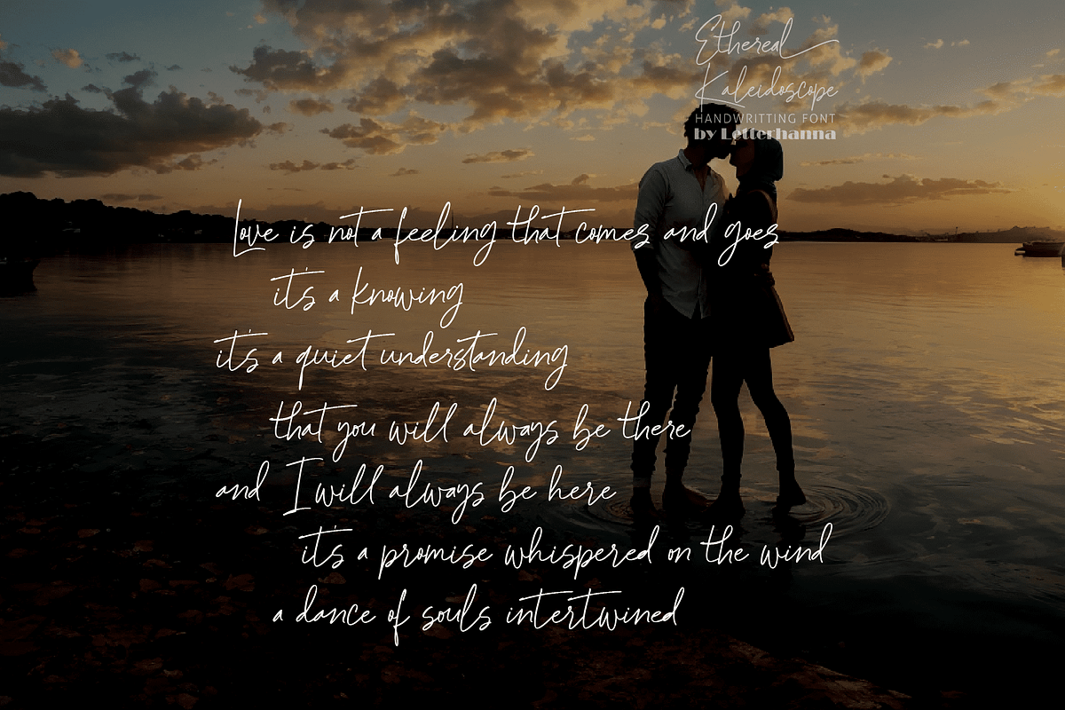 Ethereal Kaleidoscope Font, a Handwritten Font by Letterhanna Studio (Photo 3 of 9)