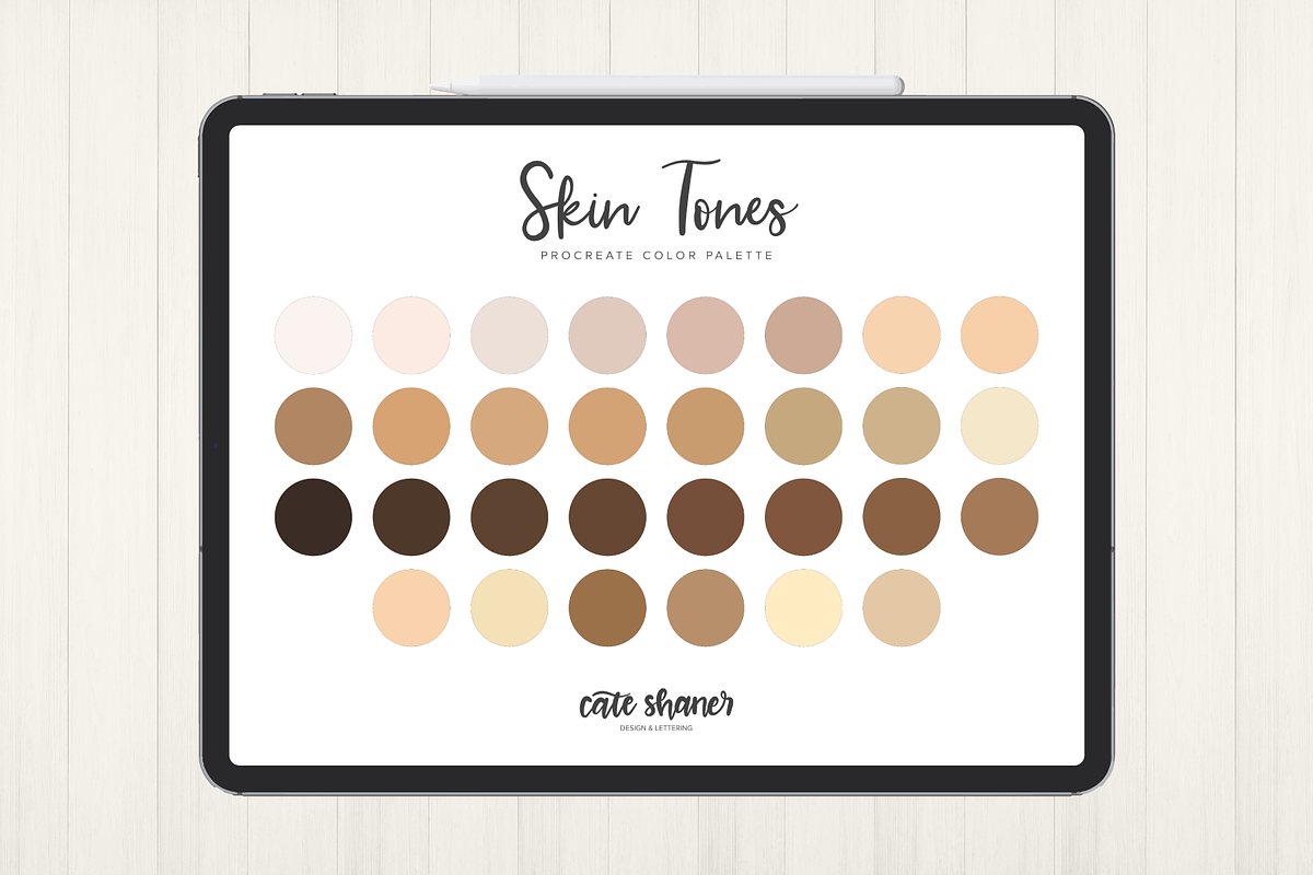 Skin Tones Procreate Color Palette, a Palette Add-On by Cate Shaner (Photo 1 of 3)