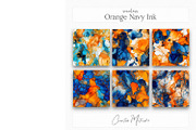 Blue Orange Alcohol Ink Textures, a Texture Graphic by Creative Matrix82 (Thumbnail 4 of 6)