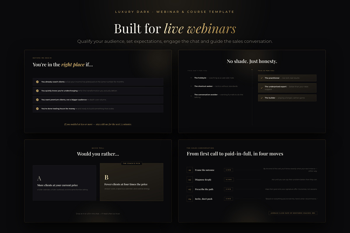 Webinar & Course PowerPoint Template, a Presentation Template by Deck Atelier (Photo 4 of 13)