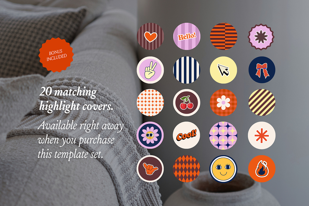 Groovy Retro Canva Templates, a Social Media Template by CanvaTemplateClubCo (Photo 7 of 10)