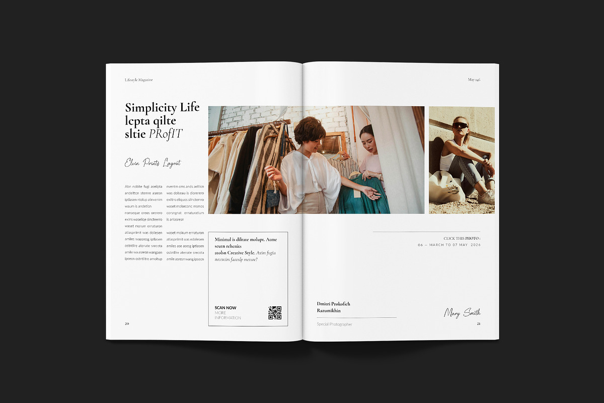 Lifestyle Magazine Template, a Magazine Template by ElvinPrint (Photo 9 of 23)
