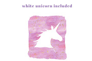 Watercolor Unicorn Clip Art, a Texture Illustration by Hello Muse Design (Thumbnail 5 of 6)