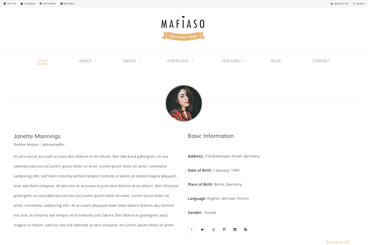 Mafiaso - Blog PSD Template, a Websites & App Template by FlyTemplates.com (Photo 6 of 8)
