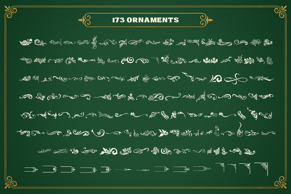 Brown Hunter Victorian Set, a Serif Font by alit design (Photo 29 of 32)