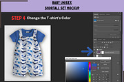 Baby Unisex Shortall Set Mockup, a Hoody Mockup by Nora Gad (Thumbnail 5 of 16)