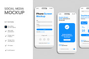 Phone Screen Mockup, a Product Mockup by graphypix (Thumbnail 2 of 4)
