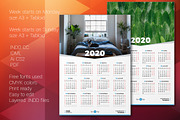 Calendar Poster 2020, a Stationery Template by AntartStock (Thumbnail 4 of 4)