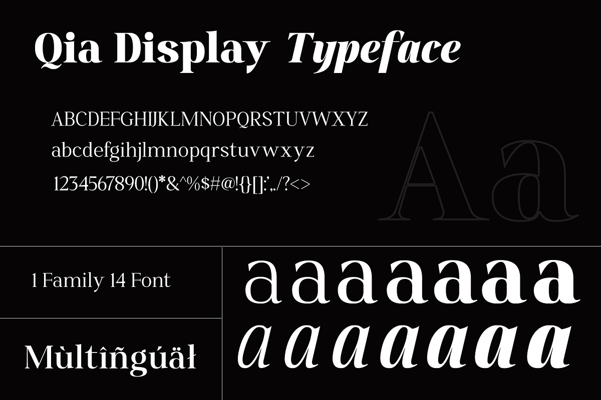 Qia Display - Serif Typeface, a Serif Font by Mytype Studio (Photo 6 of 9)