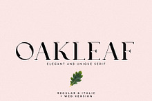 Oakleaf - Elegant & Unique Serif