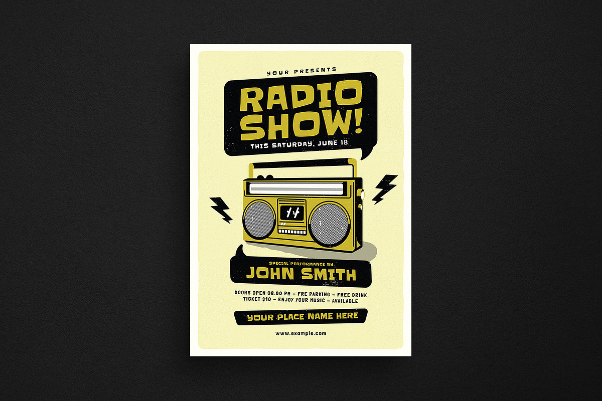 Edgy Radio Event Flyer, a Flyer Template by Guuver (Photo 1 of 3)