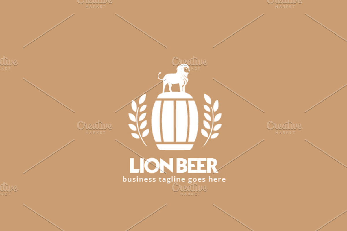Lion Beer, a Branding & Logo Template by da_only_aan (Photo 2 of 2)