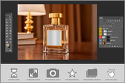 Perfume Bottle Mockup PSD, a Packaging Mockup by Bruno's Shop (Thumbnail 3 of 4)