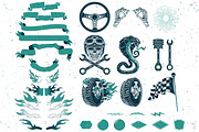 6 Vintage Hot Rod Badges, a Branding & Logo Template by PaperBat (Thumbnail 5 of 5)