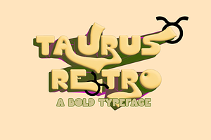 Taurus Retro Typeface