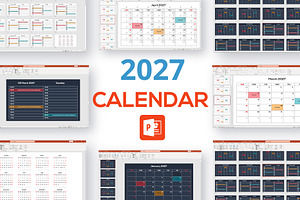CALENDAR 2027 PowerPoint Template, a Presentation Template by Infographics project