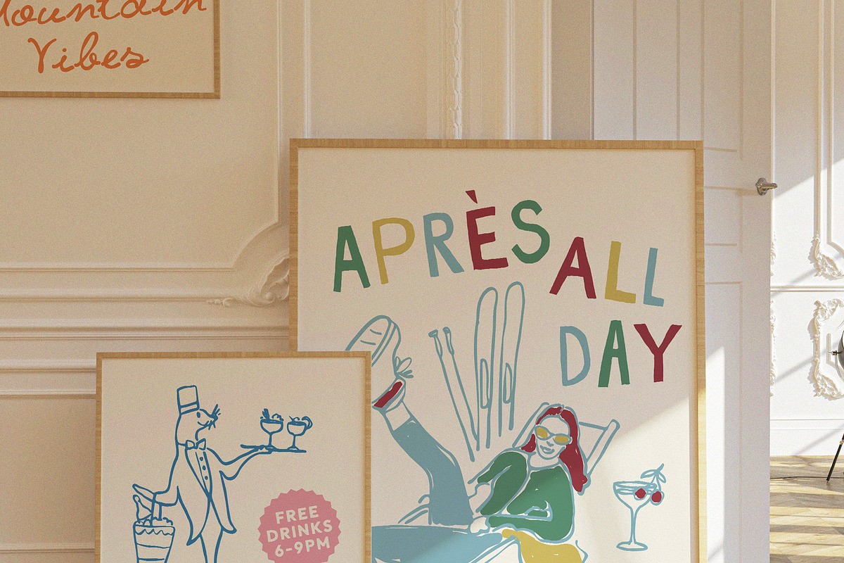 Hand-drawn Après-Ski Clipart Bundle, a Seasonal Illustration by Ayya Studio (Photo 5 of 11)