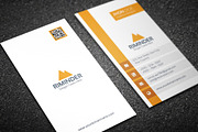 Simple Vertical Business Card, a Business Card Template by Divergent Studio (Thumbnail 5 of 5)
