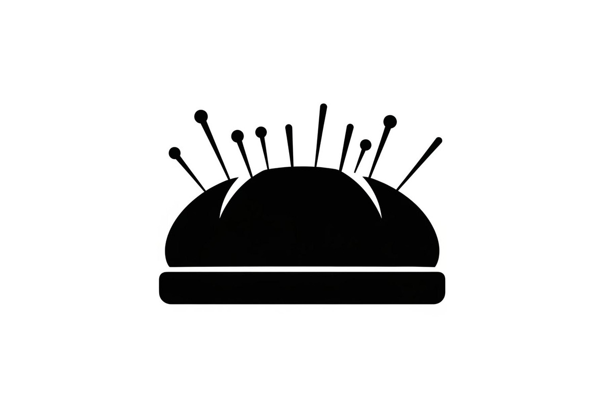 Sewing Pin Cushion Silhouette, an Illustration by hafijul (Photo 2 of 14)