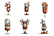 Christmas Popsicle Clipart, an Illustration by CreationArt (Thumbnail 4 of 4)