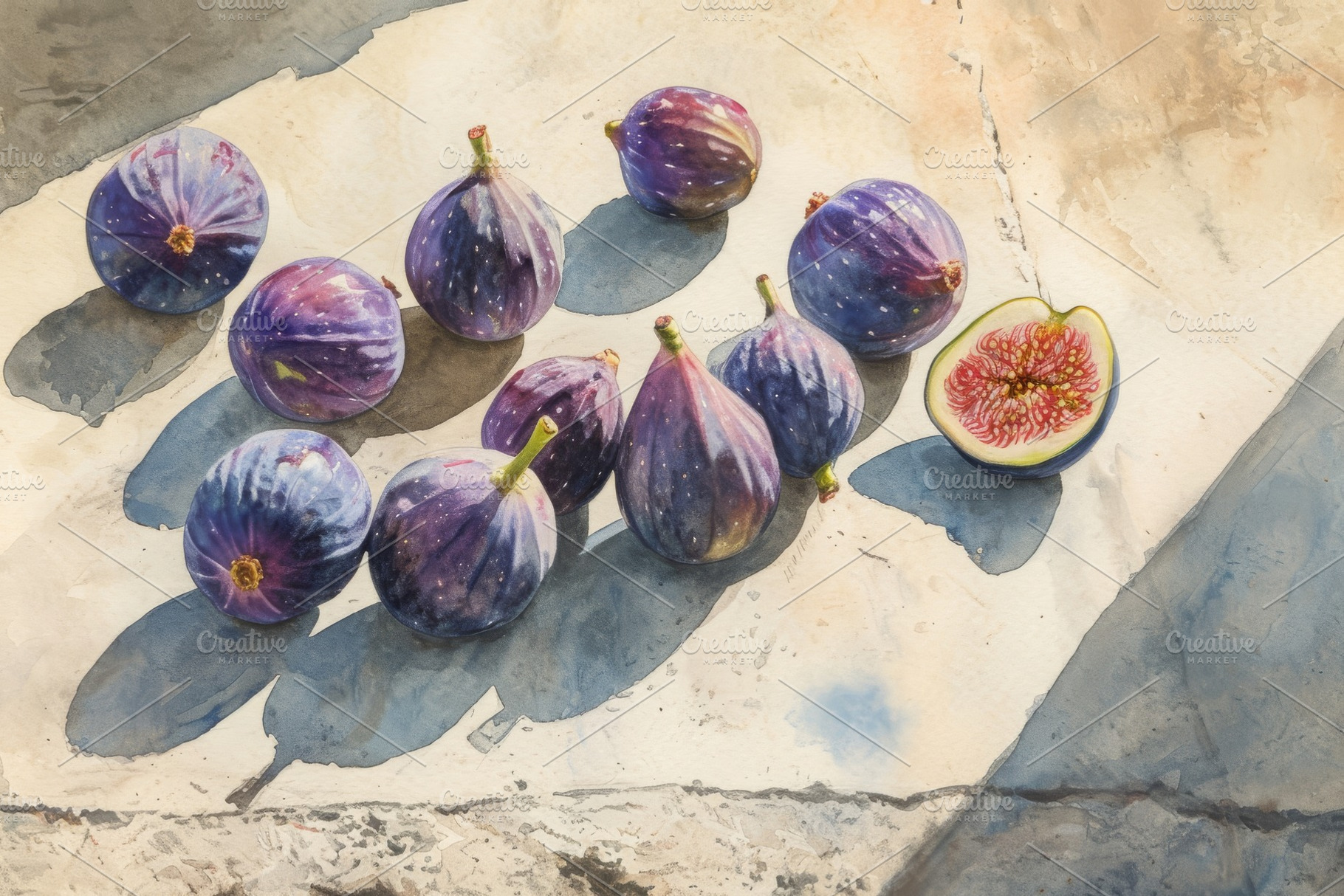 A Group of Figs Sitting on Top of a, a Photo by Iftikhar Alam