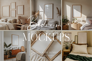 Bedroom Mockup Bundle | Multi-Size