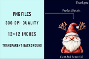 Christmas Gnome Sublimation Clipart, an Illustration by SinaCreation (Thumbnail 4 of 5)