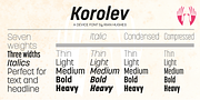 Korolev, a Sans Serif Font by Device (Thumbnail 3 of 6)