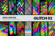 Glitch Psychedelic 02. Digital Paper, a Texture Graphic by KENO Mascots (Thumbnail 1 of 3)
