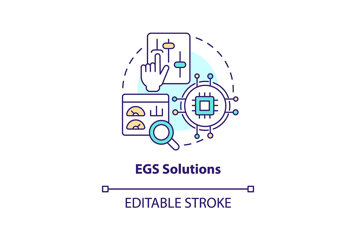 EGS solutions concept icon, an Icon by IMG Visuals