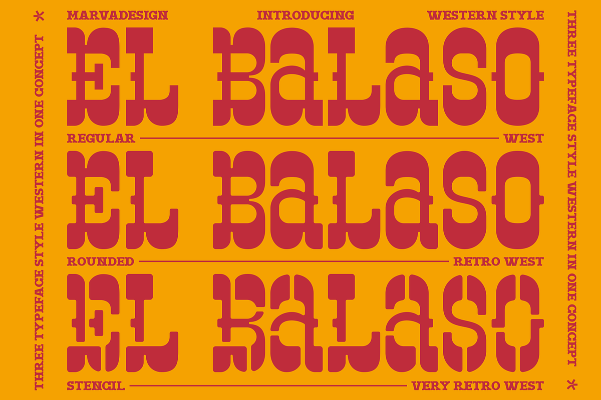 El Balaso - Serif Western Font, a Slab Serif Font by Marvadesign (Photo 1 of 10)