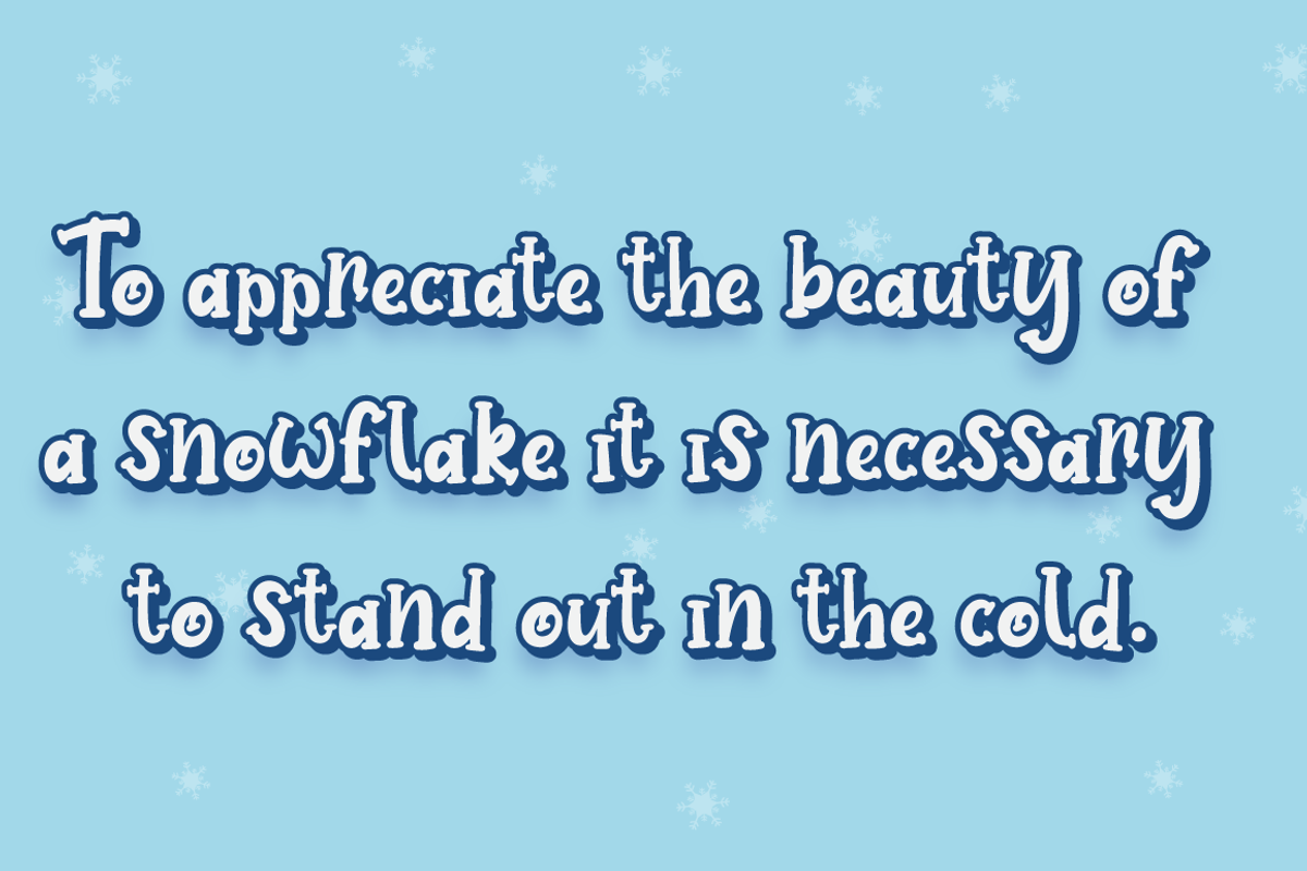 Baby Snowman - Display Font, a Font by Attype (Photo 2 of 8)