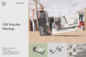 Gift Voucher Mockup