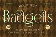 Badgeils Modern Alternate Serif, a Serif Font by timelesstype.co (Thumbnail 1 of 20)