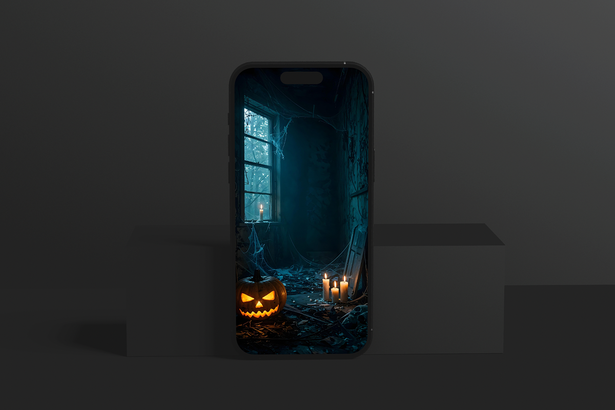 6 halloween wallpapers, a Background Graphic by Redmixx Design (Photo 3 of 5)