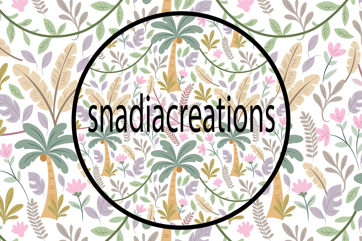 Soft Sage Jungle Dreams, a Pattern Graphic by snadiacreations (Photo 1 of 3)