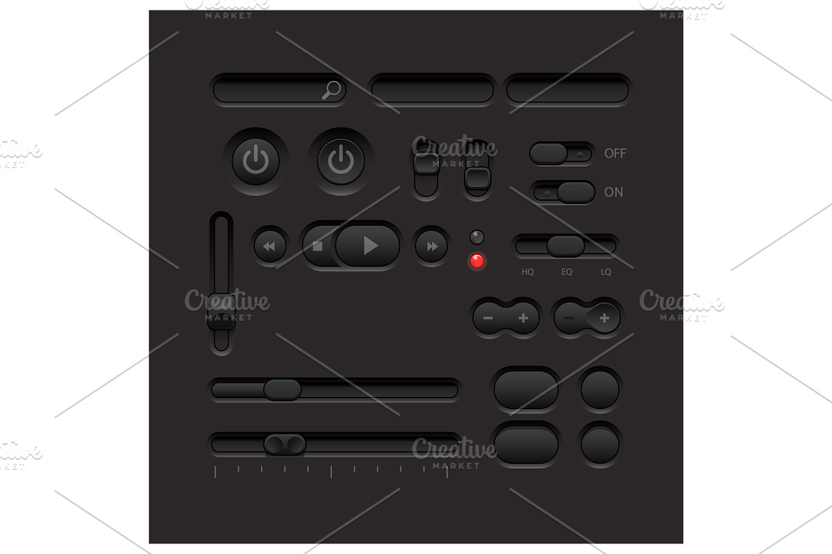 Dark Web UI Elements, a Templates & Theme by Sunny (Photo 2 of 3)