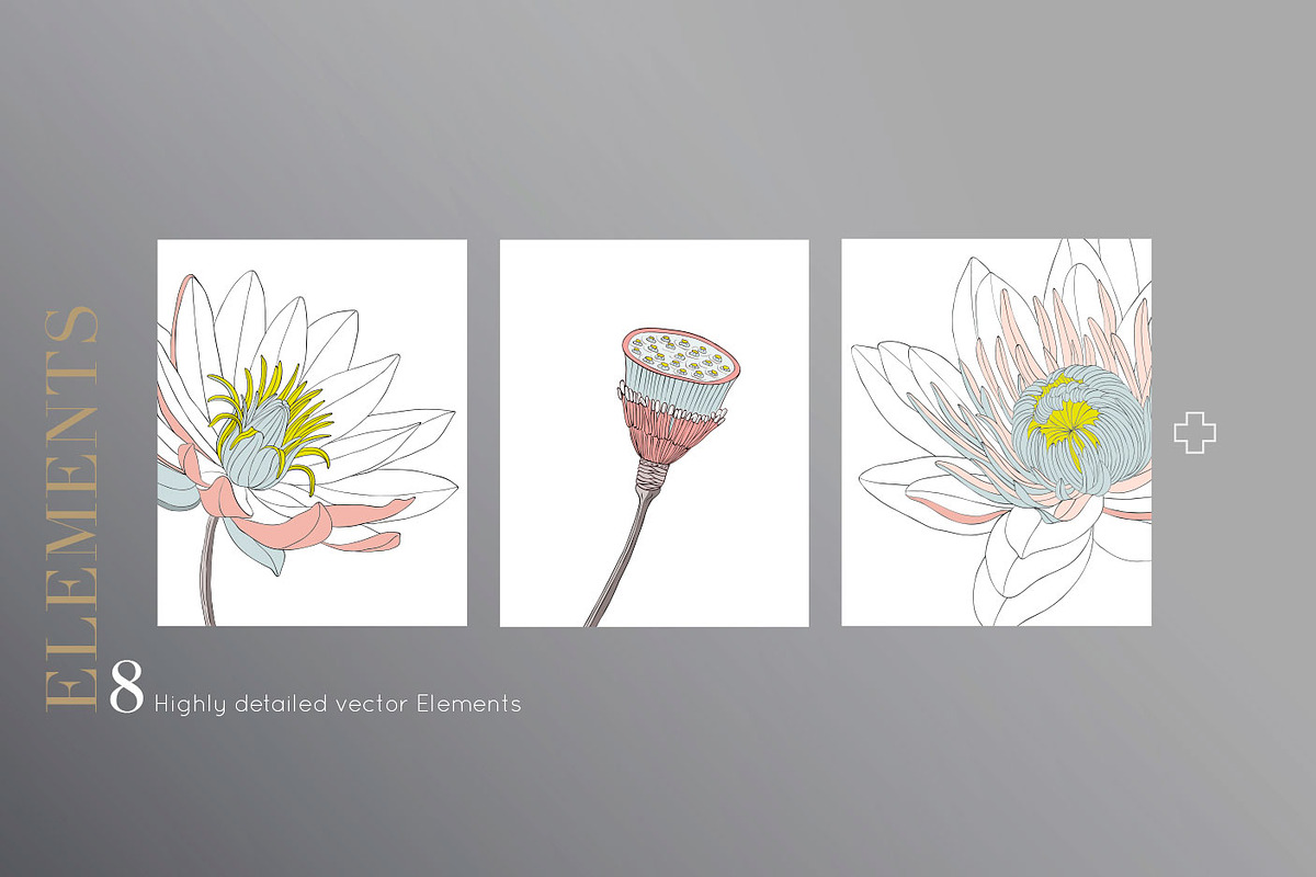 Lotus Vector Pattern & More!, a Wallpaper Graphic by Pink Linen (Photo 12 of 15)