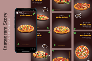 Pizza - Food Instagram Story, a Social Media Template by UnicodeID