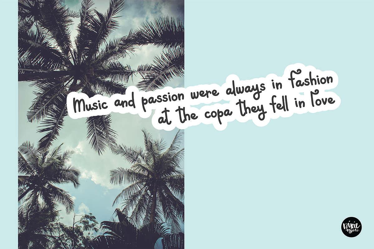 CABANA BABY A Bold Script .OTF Font preview 3