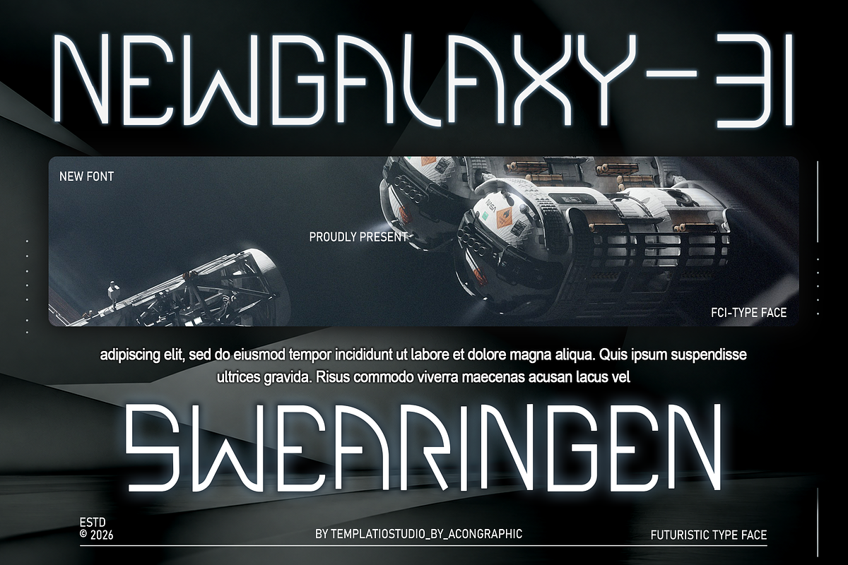 HEXAGON - Futuristic Sci-Fi Font, a Sans Serif Font by Templatiostudio (Photo 9 of 12)